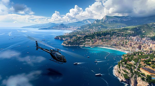 Vol en hélicoptère de Nice à Monaco : une manière d'éviter les embouteillages